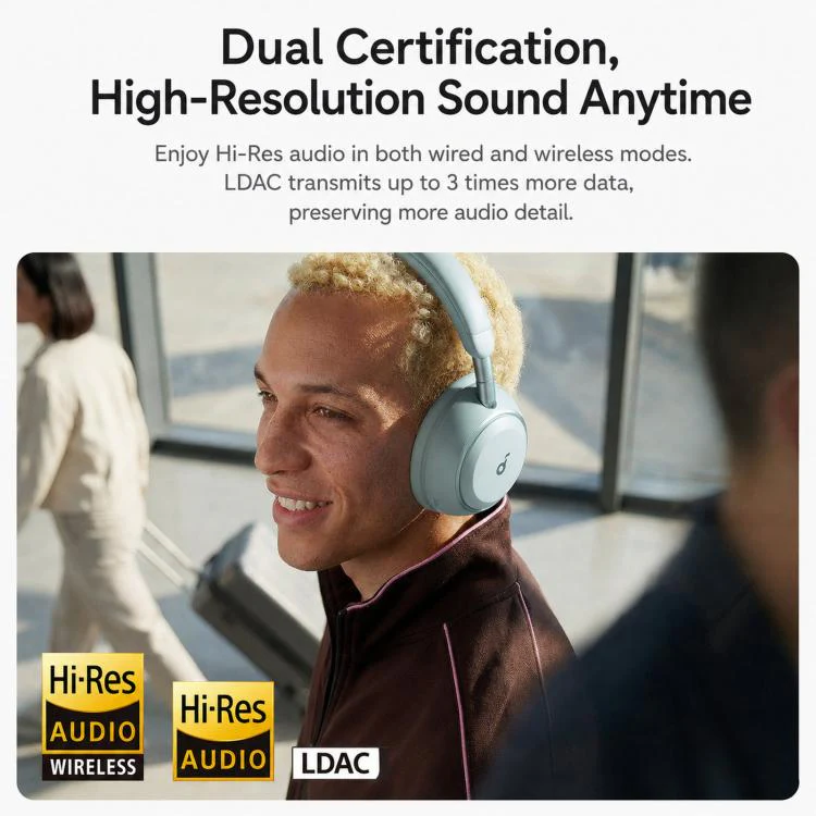 ANKER Soundcore D1402 Space 2 Wireless Over-Ear Noise Reduction Bluetooth Headphones(Black) - Image 7