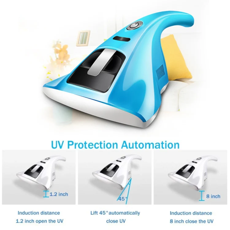 Anti-Dust Mites UV Vacuum Cleaner Household Handheld UV Vacuum Cleaner,Anti-Bacterial Portable with Hight Efficiency, Plug:UK Plug(Pink) - Image 4