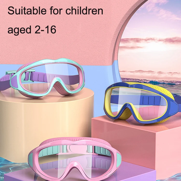 Anti-fog Children Swimming Goggles Comfortable Large Frame Diving Glasses, Color: Ice Lake Blue - Image 7