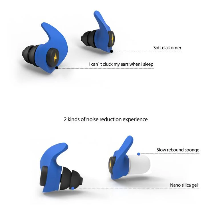 Anti-noise Sleep Earplugs Soundproof Earplugs(Red) - Image 4