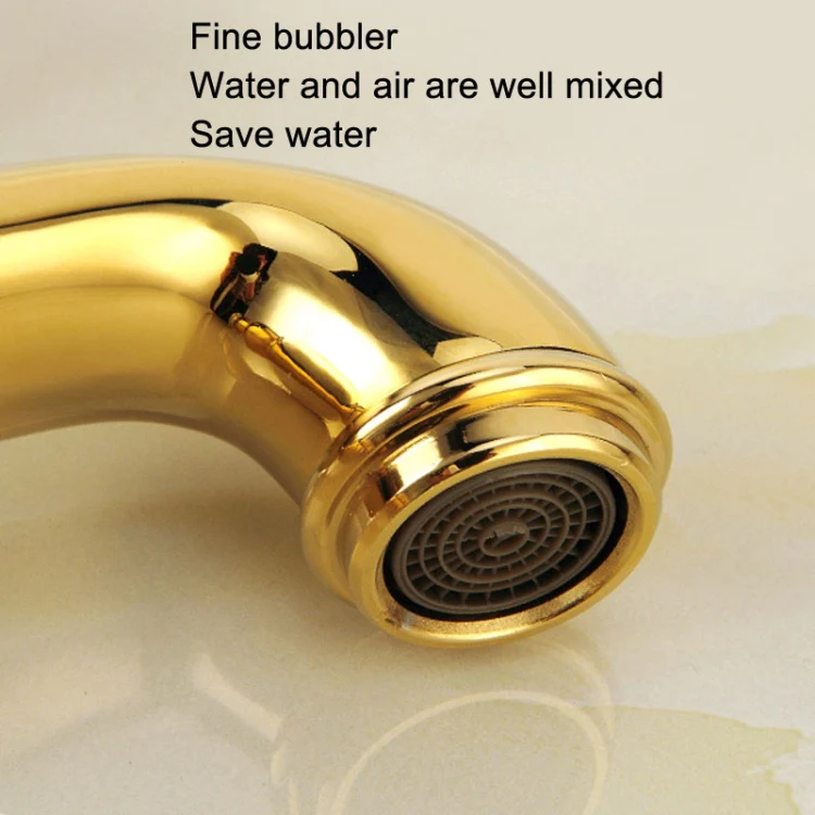 Antique Hot and Cold Bathroom Washbasin Faucet, Style: Short Model - Image 5