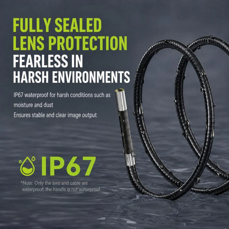 ANYKIT AD100 360-Degree Rotatable Industrial Endoscope IP67 Waterproof HD Auto Repair Borescope, Spec: 5.5mm Single Lens/1.2m - Image 3