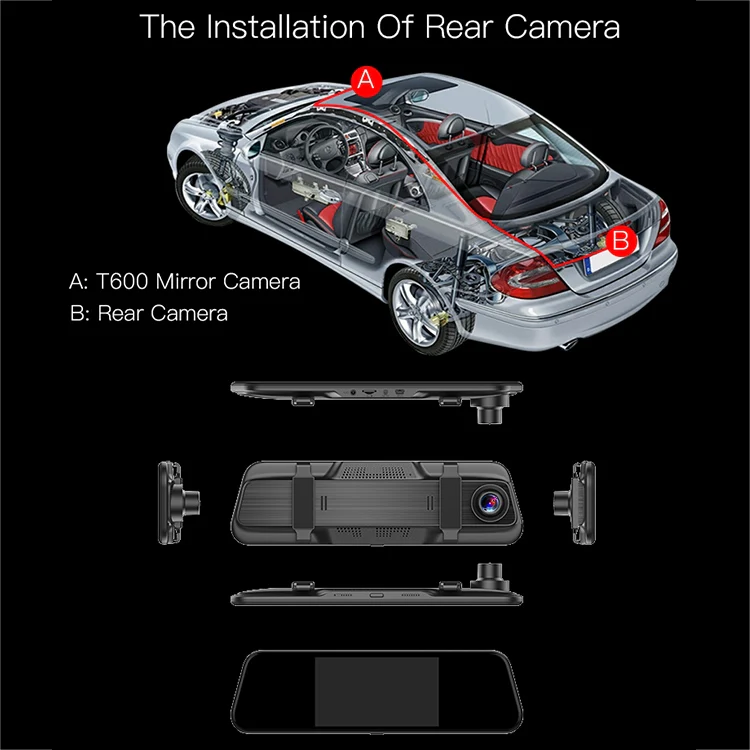 Anytek T600 Ultra HD 1080P 5.5 inch IPS Touch Screen Car DVR Driving Recorder - Image 7