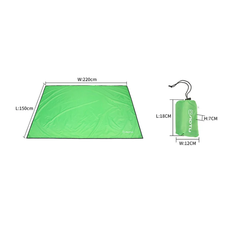 AOTU AT6220 Oxford Cloth Outdoor Camping Picnic Beach Mat, Size: 150 x 220cm (Grass Green) - Image 2