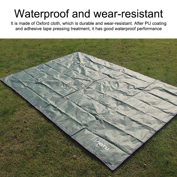 AOTU AT6220 Oxford Cloth Outdoor Camping Picnic Beach Mat, Size: 240 x 220cm (Army Green) - Image 6