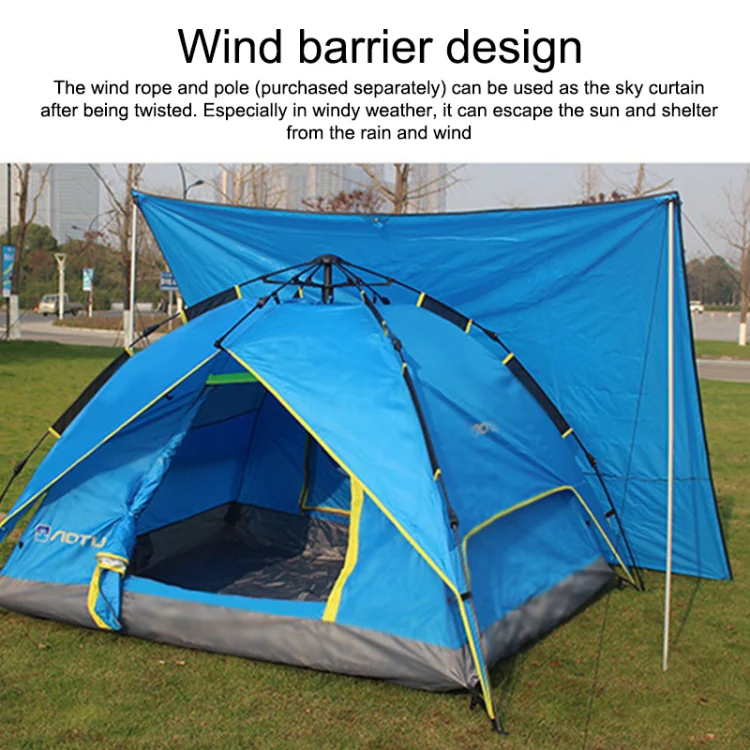 AOTU AT6220 Oxford Cloth Outdoor Camping Picnic Beach Mat, Size: 240 x 220cm (Blue) - Image 5