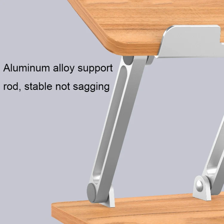AP-2DP Desktop Liftable Wooden Tablet Laptop Support Stand(Darkwood) - Image 6