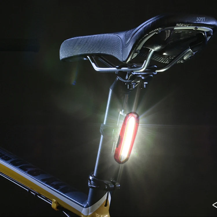 AQY-096 IPX4 Detachable USB Rechargeable Dual Color LED Bike Taillight (White & Red) - Image 9