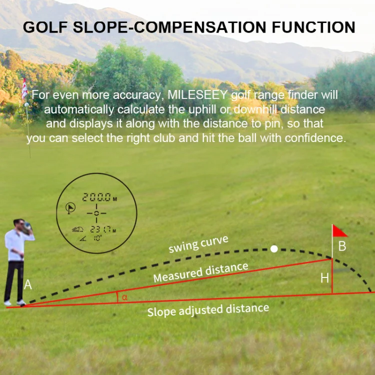 ARTBULL PF2E Golf Slope Correction Laser Rangefinder Outdoor Telescope - Image 7