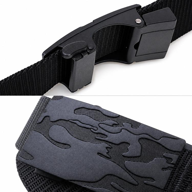 Automatic Buckle Belt Men Outdoor Nylon Belt, Length: 125cm(Army Green) - Image 3