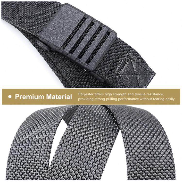 Automatic Buckle Nylon Belt Men Belt For Business Casual Denim Wear, Length: 115cm(Army Green) - Image 4
