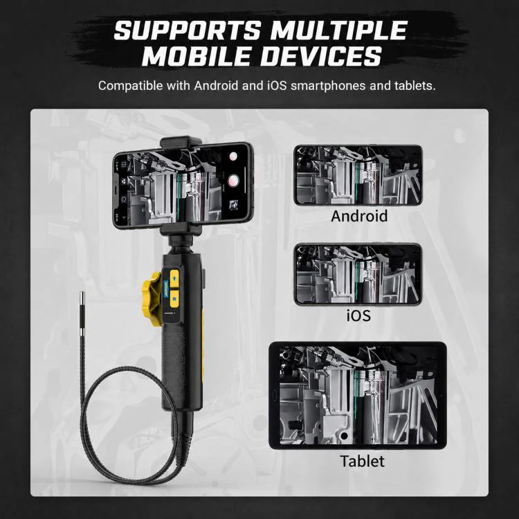 AUTOOL SVB302 Smart Steering Endoscope 1080P Waterproof Probe For Carbon Deposit Inspection Inside Cylinders - Image 7