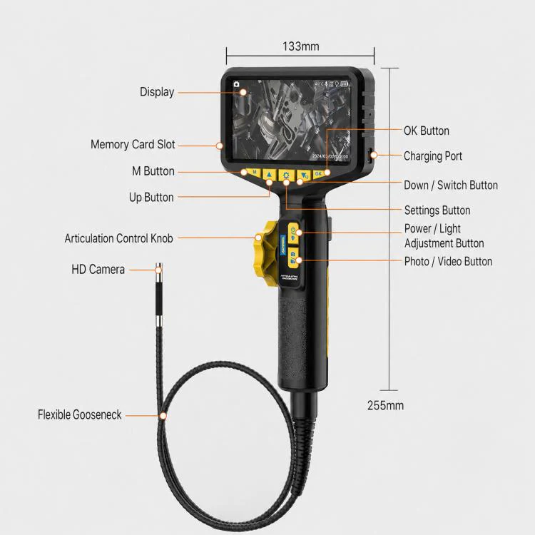 AUTOOL SVB305 1080P High Definition Visual Endoscope Deposit Inspection Tool For Auto Engine Maintenance - Image 10