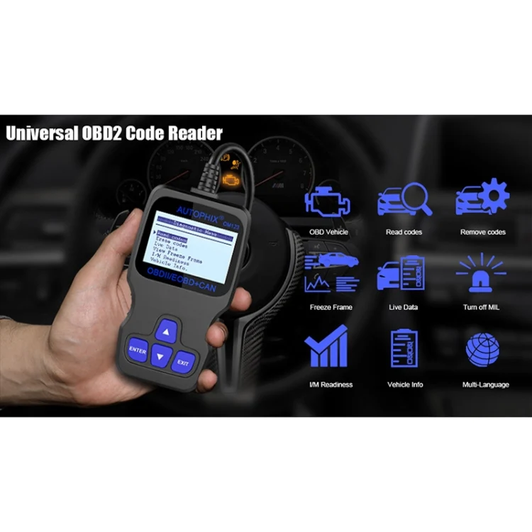 AUTOPHIX OM123 Car Portable OBD2 Scanner Car Diagnostic Tool OBD 2 Automotive Scanner EOBD Code Reader (Orange) - Image 15