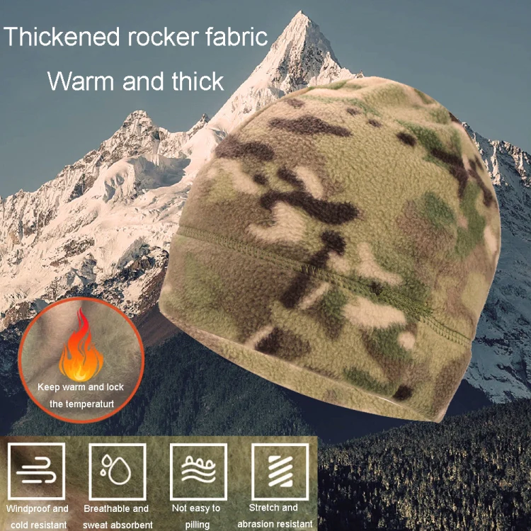 Autumn And Winter Camouflage Outdoor Mountaineering Coldproof Padded Hat Windproof Riding Warm Hat, Color: CP Small Hat(Average Code) - Image 7