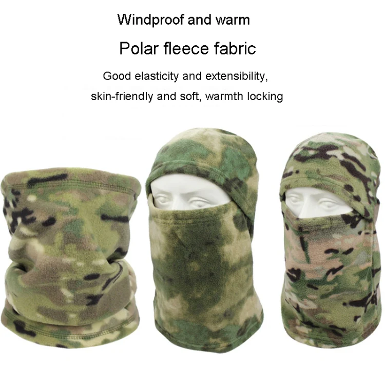 Autumn And Winter Camouflage Outdoor Mountaineering Coldproof Padded Hat Windproof Riding Warm Hat, Color: FG Small Hat(Average Code) - Image 5