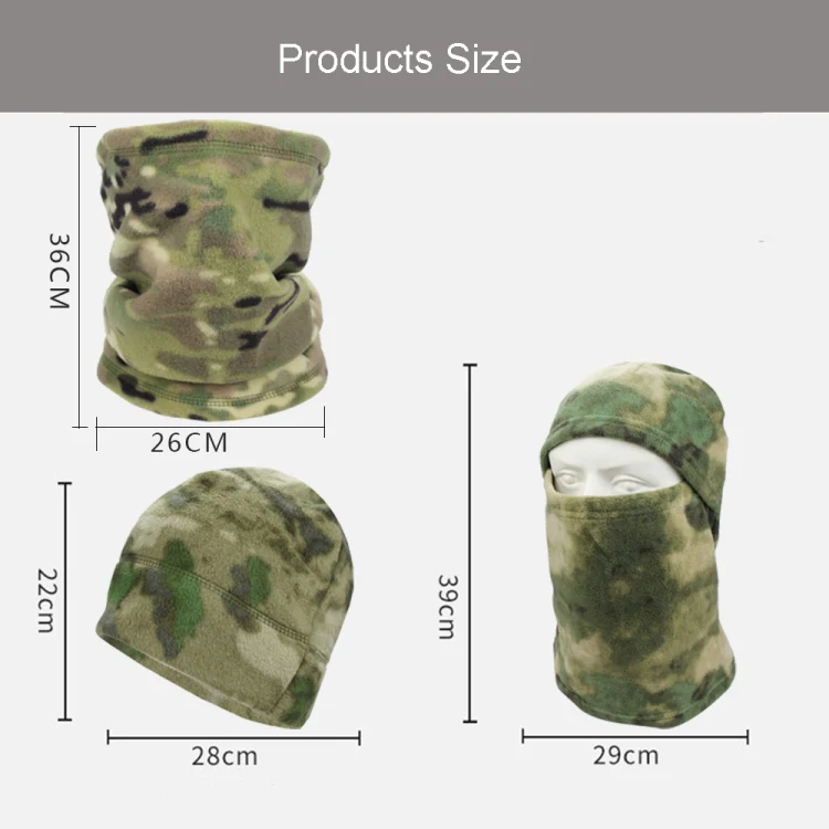 Autumn And Winter Camouflage Outdoor Mountaineering Coldproof Padded Mask Windproof Riding Warm Mask, Color: FG Mask(Average Code) - Image 6