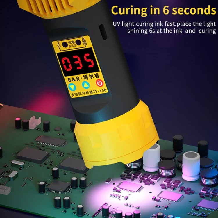 B&R ZS-100 2 in 1 UV Curing Lamp + Fan Cooler Repair Tool - Image 8
