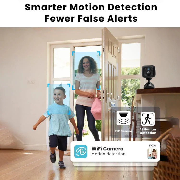 B01 Home HD Smart WiFi Camera, Supports Night Vision and Motion Detection(Black) - Image 3