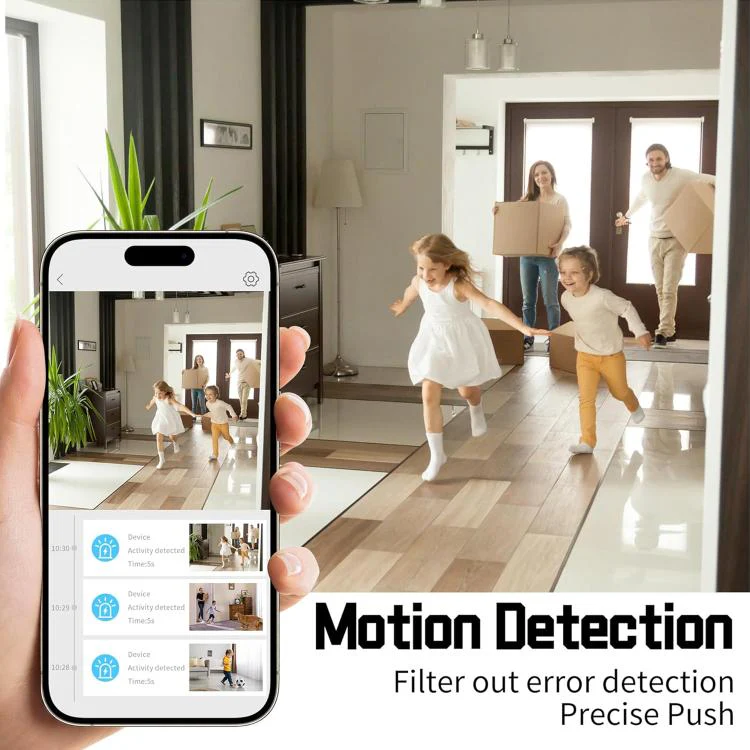 B01 Home HD Smart WiFi Camera, Supports Night Vision and Motion Detection(Black) - Image 4