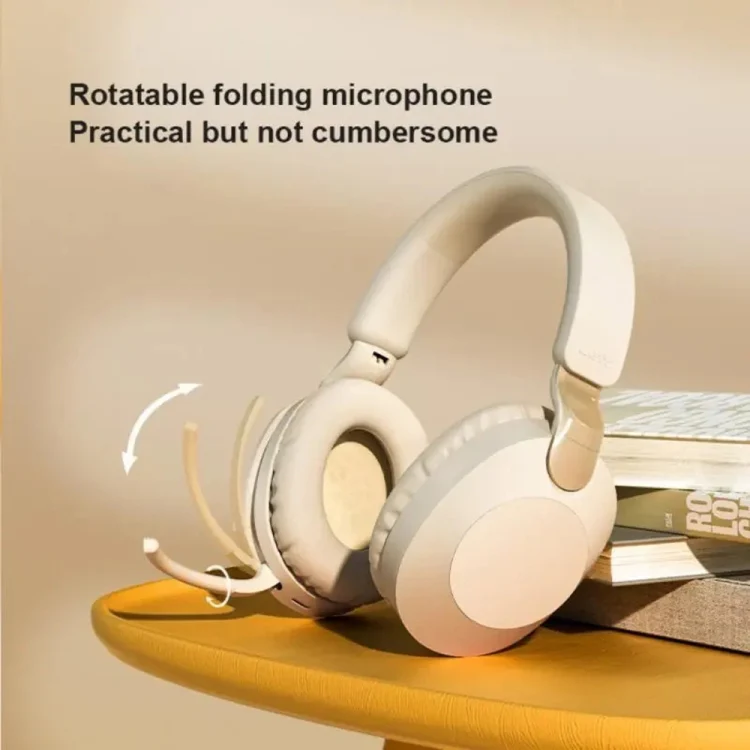 B2 Wireless Bluetooth 5.1 Foldable Noise Reduction Headset(Red) - Image 3