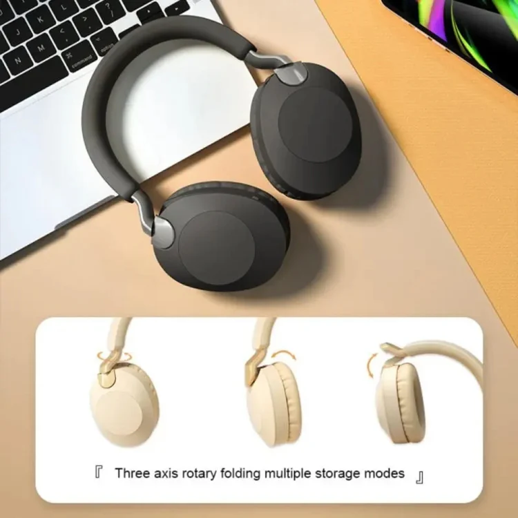 B2 Wireless Bluetooth 5.1 Foldable Noise Reduction Headset(Red) - Image 7