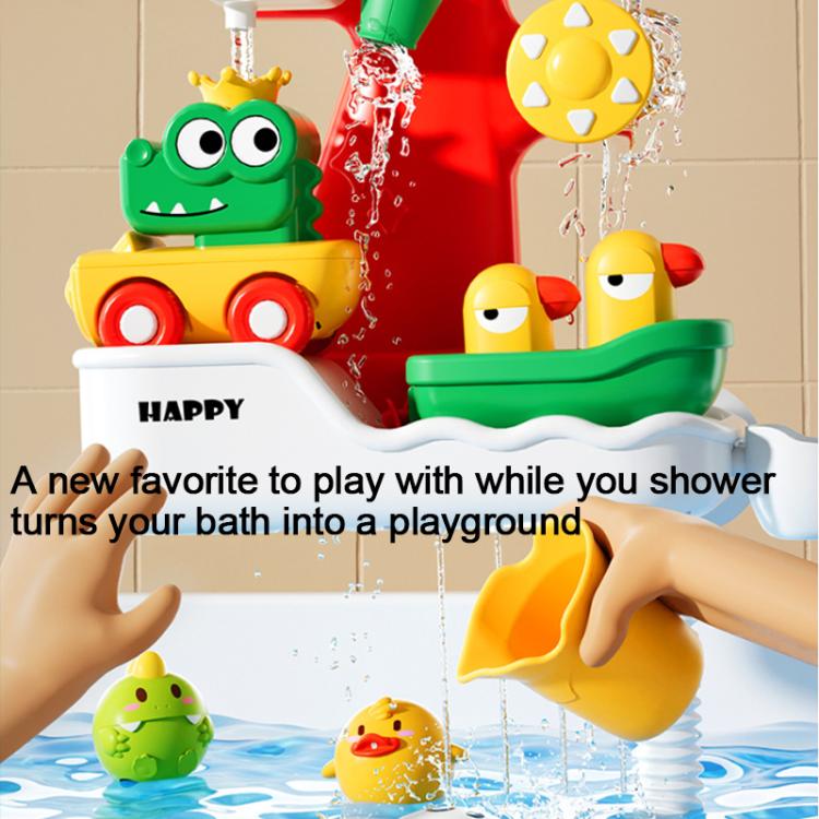 Baby Bath Water Play Shower Duck Interactive Toy Set, Version:Manual Version without Sprinkler - Image 2