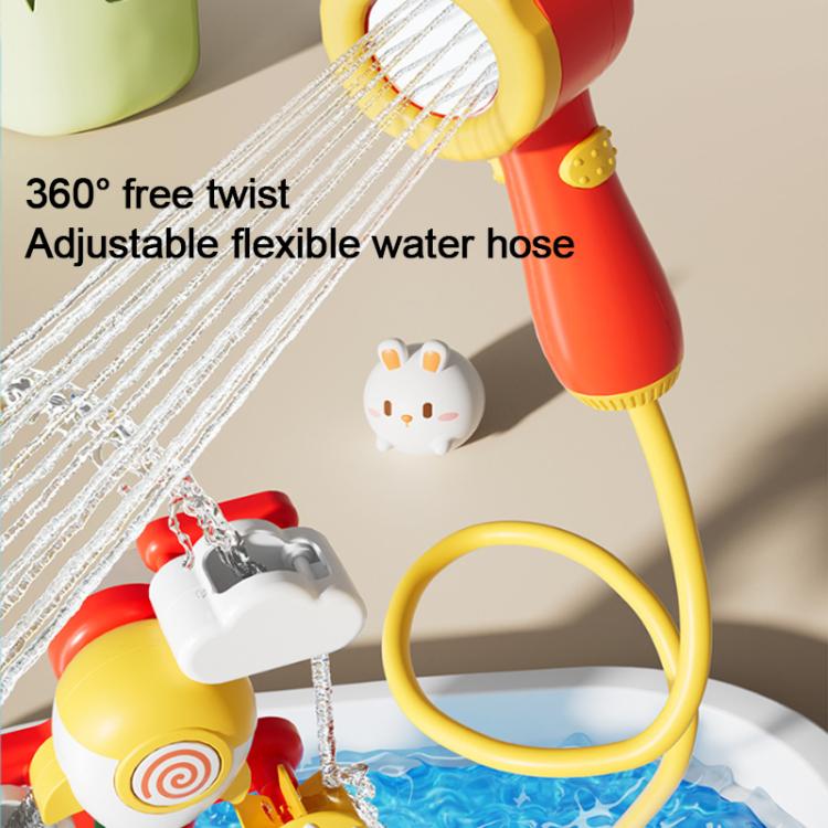 Baby Bath Water Play Shower Duck Interactive Toy Set, Version:Manual Version without Sprinkler - Image 6