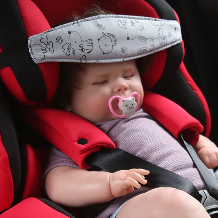 Baby Head Restraint Belt Child Car Safety Seat Head Support Auxiliary Belt(Gray Animal) - Image 6