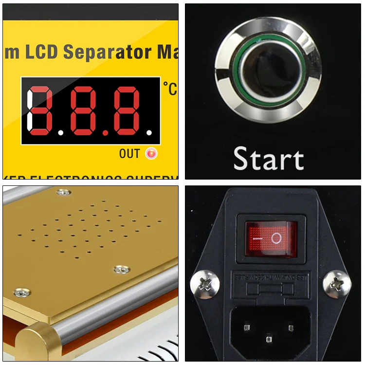 BAKU BK-948D 500W Vacuum Anti-static LCD Touch Panel Separator Machine, AC 110V - Image 7