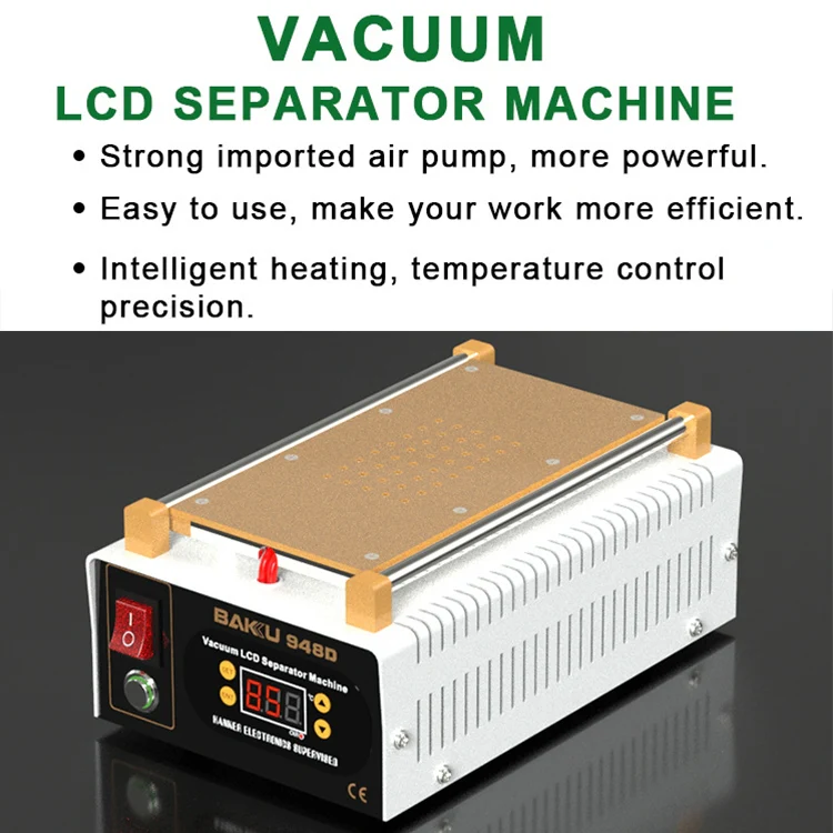 BAKU BK-948D 500W Vacuum Anti-static LCD Touch Panel Separator Machine, AC 220V EU Plug - Image 4