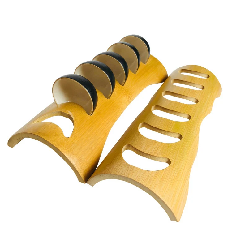 Bamboo Tea Cup Holder Drain Stand - Image 4