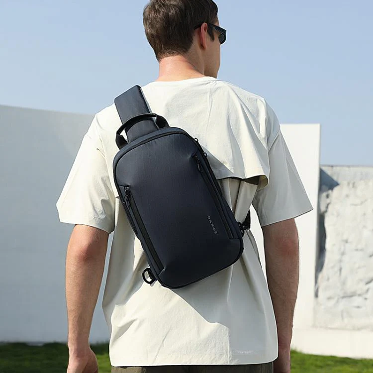 BANGE BG-3077 Men Lightweight Chest Pack Casual Large-Capacity Crossbody Bag(Grey) - Image 2