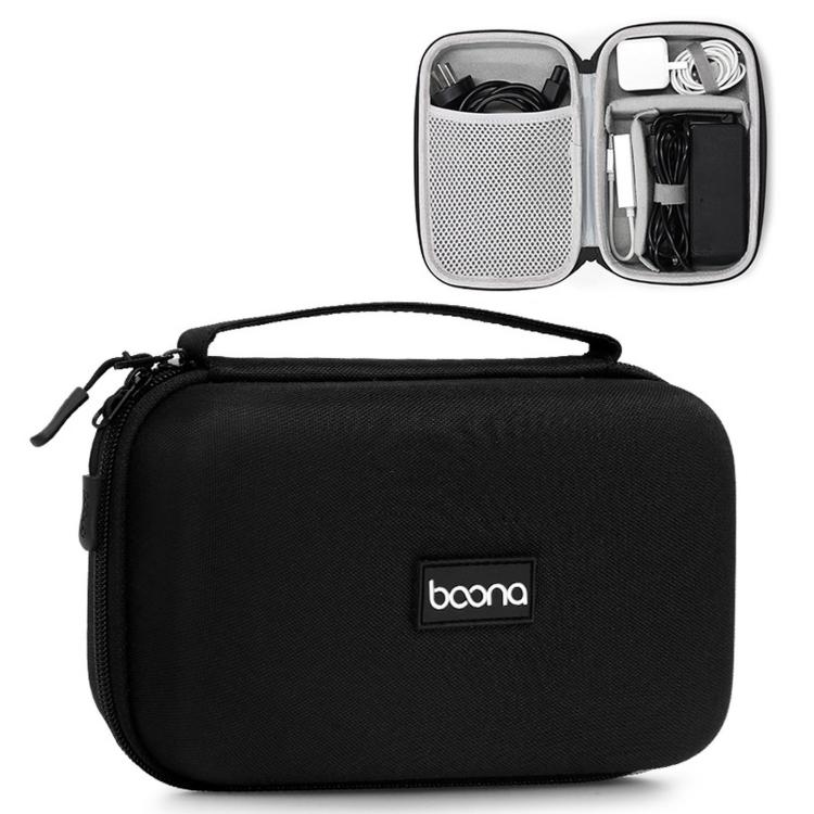Baona BN-F016 Hard EVA Power Adapter Case Portable Travel Electronics Organizer for Laptop Charger Cable(Black)