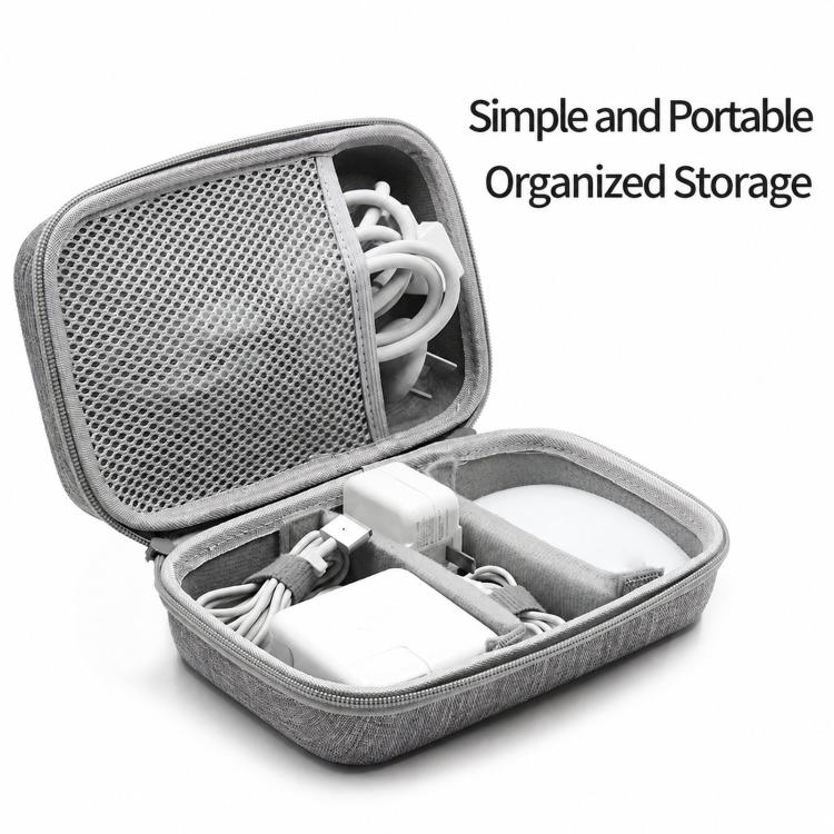 Baona BN-F016 Hard EVA Power Adapter Case Portable Travel Electronics Organizer for Laptop Charger Cable(Black) - Image 3