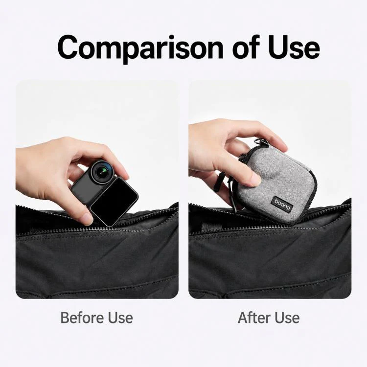 Baona BN-FD011 For DJI Osmo Nano Hard EVA Mini Case Action Camera Protective Pocket Pouch(Black) - Image 3