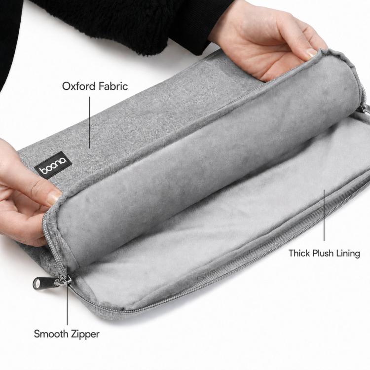 Baona BN-Z002 Laptop Case Waterproof Notebook Protective Bag Slim Computer Pouch, Spec: 15.6 inch Black Handheld - Image 4
