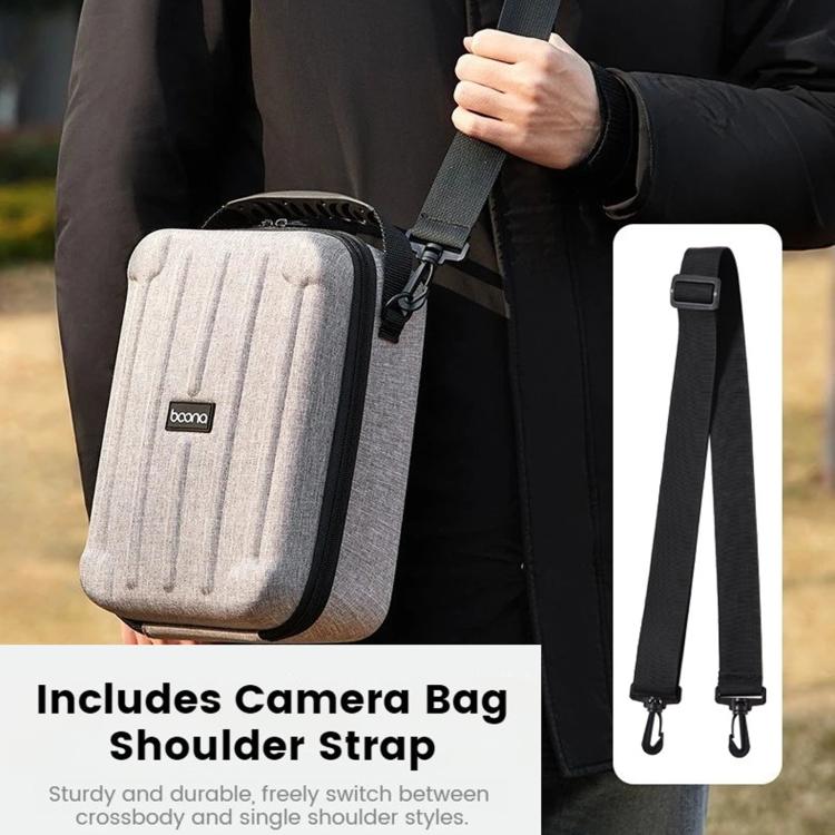 Baona FH002 Crossbody Single-Shoulder Camera Bag Portable EVA Hard-Shell Protective Case(Gray) - Image 9
