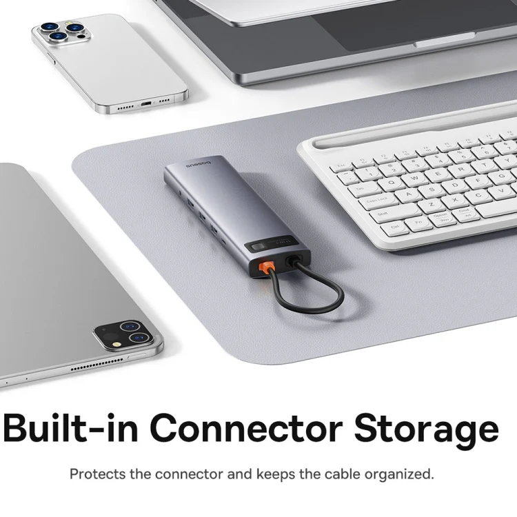 Baseus StarJoy Multifunctional 10-Port USB-C / Type-C HUB Adapter (Grey) - Image 8