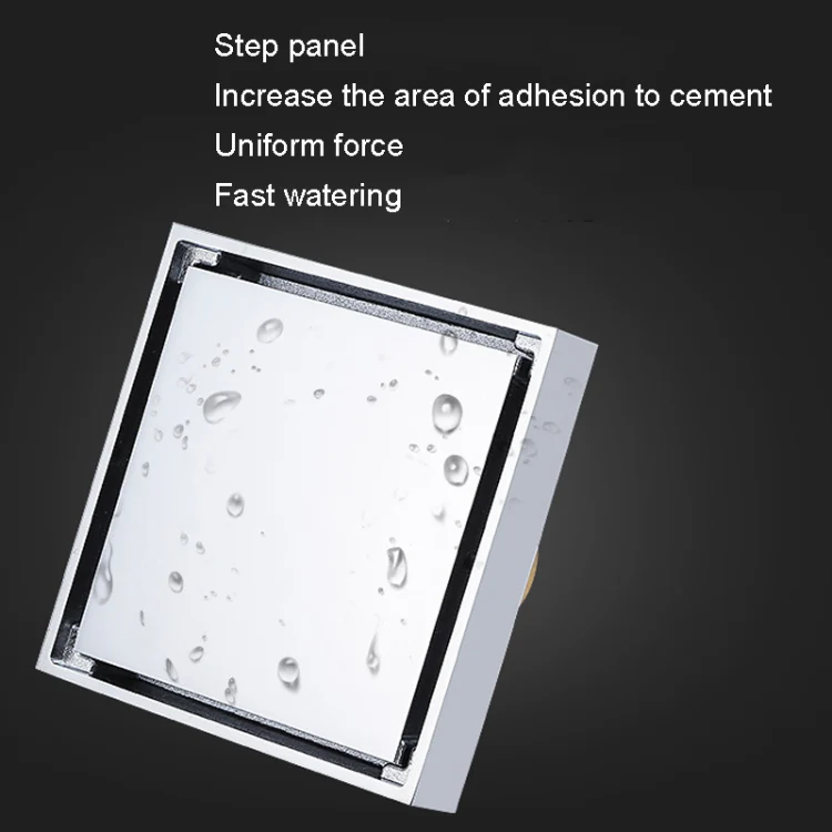 Bathroom Large Displacement Anti-odor Floor Drain, Style: K8011 Gold+Magnetic Suspension - Image 4