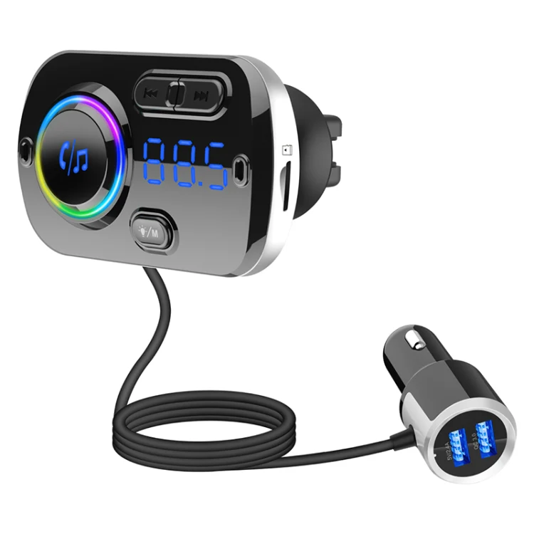 BC49BQ Car Digital Radio Receiver Bluetooth MP3 Player FM Transmitter Voice Assistant QC3.0 Quick Charger - Image 2