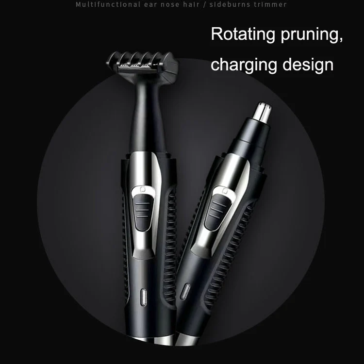 BD-9400 Multifunctional Electric Nose Hair Device Set(Black) - Image 4