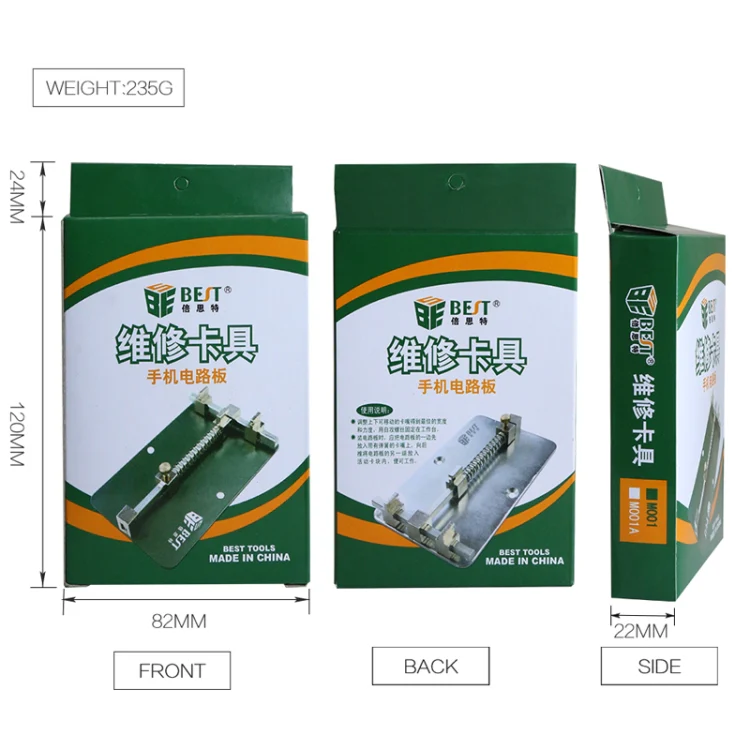 BEST- 001 Stainless Steel Circuit Boards Repair Tool Cell Phone PCB Repair Holder Fixtures - Image 7