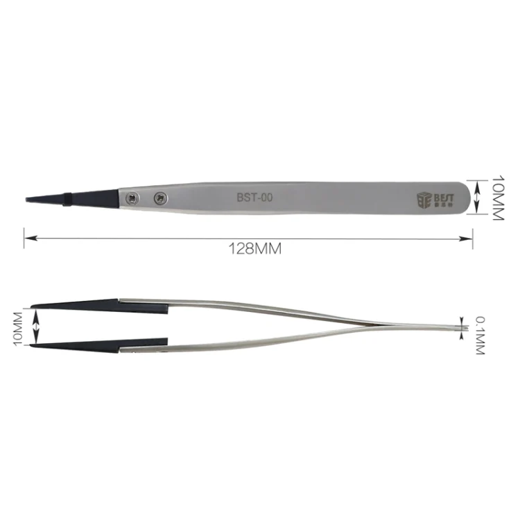 BEST BST-00 Straight Head Tweezers for Mobile Phone / Computer Repair - Image 3