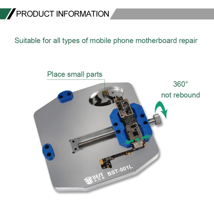 BEST BST-001L Aluminum Alloy Universal Motherboard PCB IC Chip Holder Fixture - Image 5