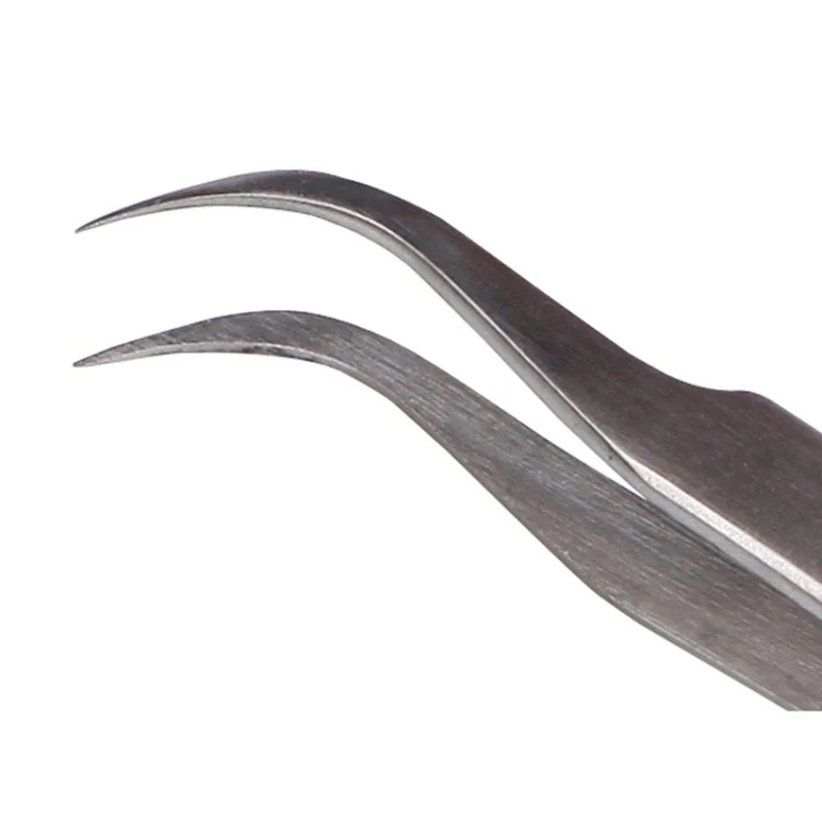 BEST BST-15L Brushed stainless steel tweezers - Image 4