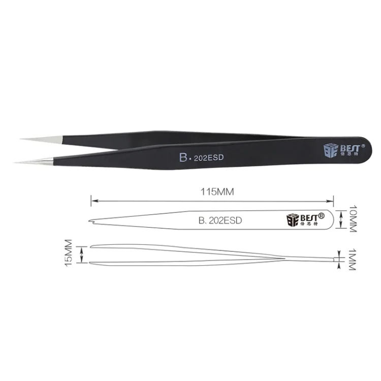 BEST BST-202ESD Best electronic hand tool tweezers - Image 3
