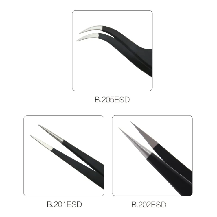 BEST BST-202ESD Best electronic hand tool tweezers - Image 4