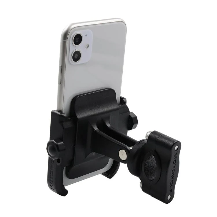 Bicycle Motorcycle Riding Navigation Aluminum Alloy Rotating Phone Holder(Black) - Image 2