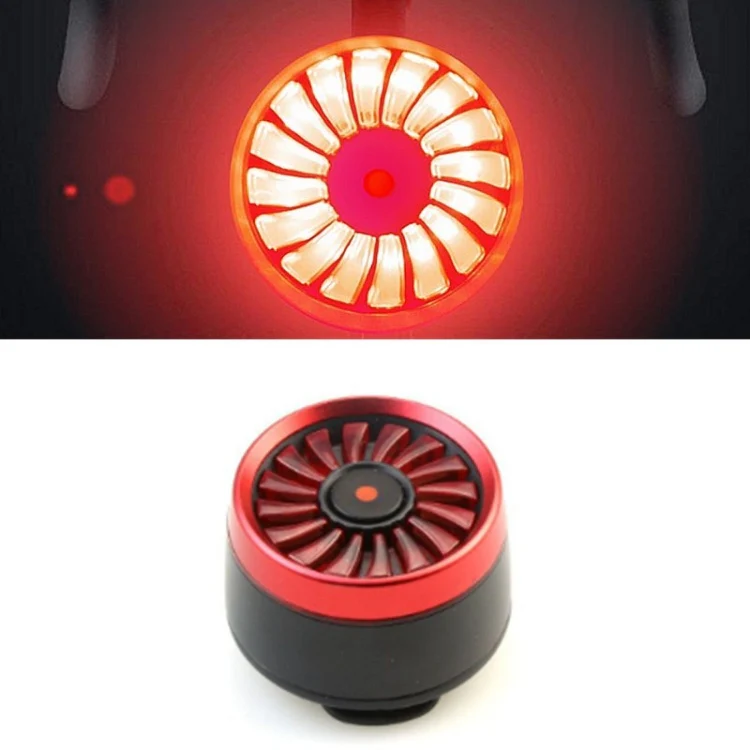 Bicycle Smart Sensor Brake Light USB Tail Light Warning Light(Red)